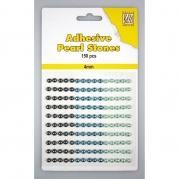 AdhesivePearls4mm-3 Tones Blue